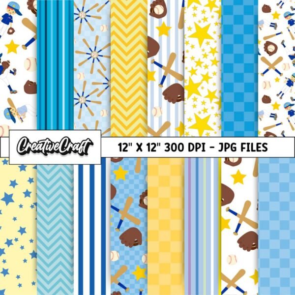 Baseball Digital Paper