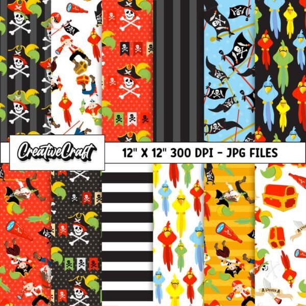 Pirates Boy Digital Paper